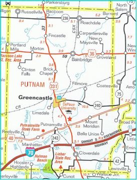 Putnam County Highway Map